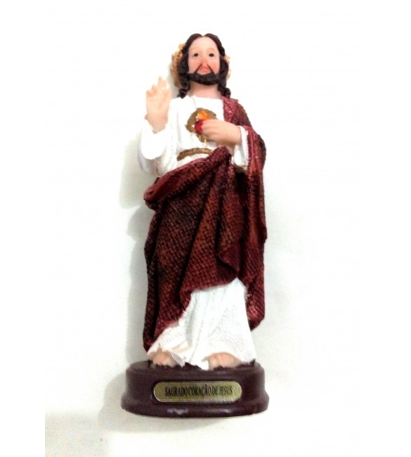 Sagrado Coração de Jesus 14 cm - Enfeite Resina